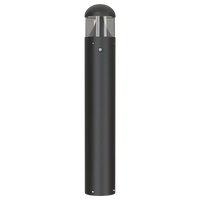 Ansell ATAURO/1/BK/PIR Tauro 6W-24W IP66 LED Bollard Black PIR 3000K/4000K