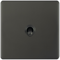 Selectric 5MPLUS-TOG-25 5M-PLUS Screwless 1 Gang 2 Way 10A Toggle Switch - Dark Bronze