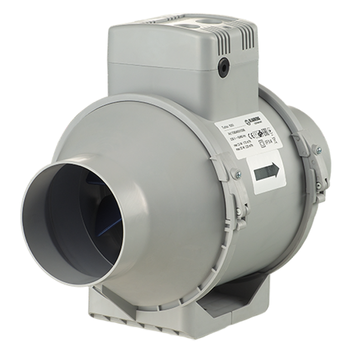 Blauberg TURBO-100 Turbo In-line Mixed Flow High Performance Extractor ...