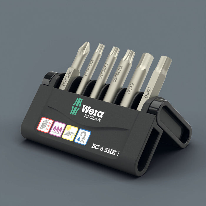 Wera 05073631001 Bit-Check 6 SHK 1 SB, Bits assortment - westbasedirect.com