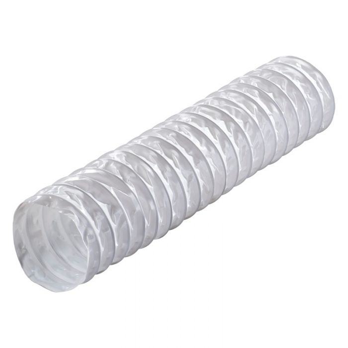 Blauberg DK-150-PVC-WHI Ventilation PVC Flexible Duct Cowled Wall Kit 6" 150mm White - westbasedirect.com