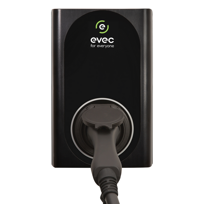 EVEC VEC02 Wall Mounted Smart EV Charger 22kW Three Phase Untethered Universal Socket Type 1 & Type 2