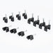 BG CCR7B/50 Black Round 7mm Cable Clips - 50 Pack - westbasedirect.com