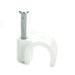 BG CCR8/100 White Round 8mm Cable Clips - 100 Pack - westbasedirect.com