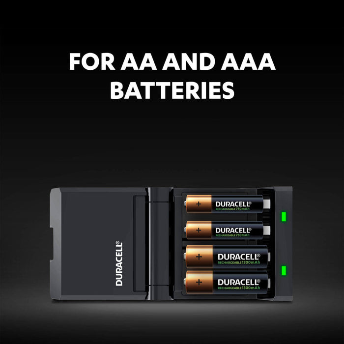 Duracell CEF27 Advanced Charger + 2xAA + 2xAAA - westbasedirect.com