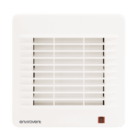 Envirovent CLAS100XHT Classic 100 with Adjustable Humidity Sensor, Timer & Thermo Electric Shutter