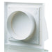 Blauberg BB-CHK-150-3-VKWH Cooker Hood Cowled Wall Shutter Vent Duct Kit Fan Extractor 6" 150mm White - westbasedirect.com