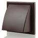 Blauberg DK-125-PVC-BRO Ventilation PVC Flexible Duct Cowled Wall Kit 5" 125mm Brown - westbasedirect.com