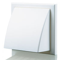 Blauberg DECOR 185X185/150HK WHITE Plastic Cowled Hooded Air Ventilation Wind Baffle Wall Grille 6