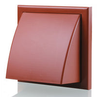 Blauberg DECOR 185X185/150HK TERRACOTTA Plastic Cowled Hooded Air Ventilation Wind Baffle Wall Grille 6