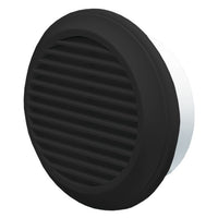 Blauberg DECOR 125-MB BLACK Round Plastic Vented Fixed Blade Air Ventilation Louvred Wall Soffit Cover Grille 5