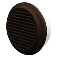Blauberg DECOR 125-MB BROWN Round Plastic Vented Fixed Blade Air Ventilation Louvred Wall Soffit Cover Grille 5