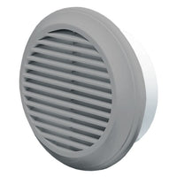 Blauberg DECOR 150-MB GREY Round Plastic Vented Fixed Blade Air Ventilation Louvred Wall Soffit Cover Grille 6