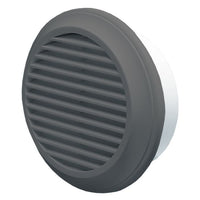 Blauberg DECOR 125-MB SLATE GREY Round Plastic Vented Fixed Blade Air Ventilation Louvred Wall Soffit Cover Grille 5