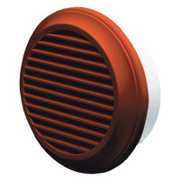 Blauberg DECOR 125-MB TERRACOTTA Round Plastic Vented Fixed Blade Air Ventilation Louvred Wall Soffit Cover Grille 5