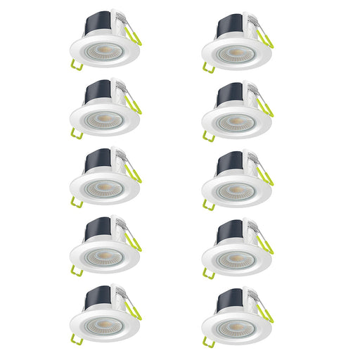 Collingwood DLT389MWA10 H2 Lite Select 5W CCT Switchable LED Fire-Rated Downlight Dimmable 2700K/3000K/4000K (10 Pack) - westbasedirect.com