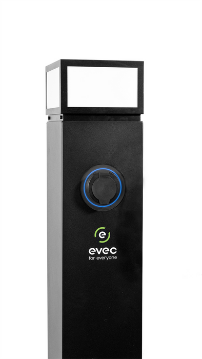 EVEC ESP01 Floor Mounted Smart EV Charger Pedestal 7.4kW Single Phase Universal Socket Type 2 - westbasedirect.com