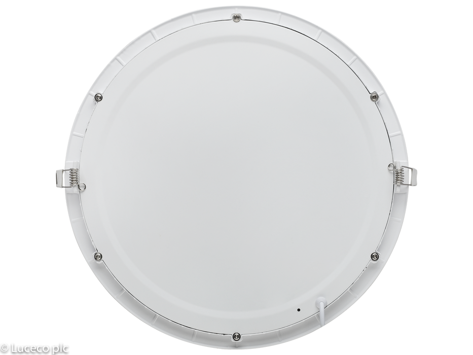 Luceco LuxPanel Eco Circular Ø300mm 24W 4000K Standard Slimline LED Downlight - westbasedirect.com