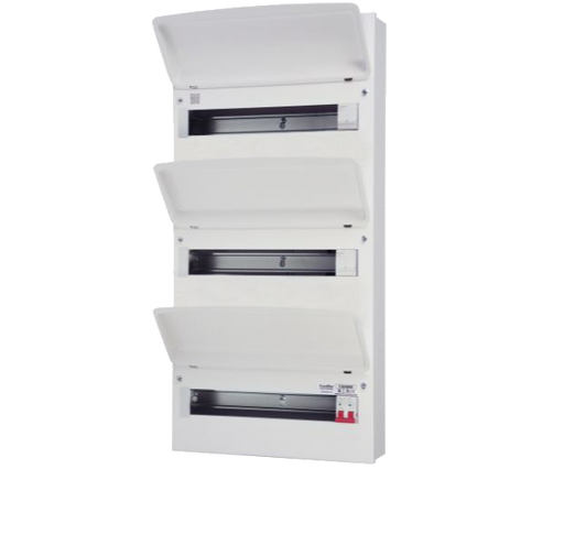 FuseBox F3048M 48 Way (3 Bank) Consumer Unit with 100A Main Switch - westbasedirect.com
