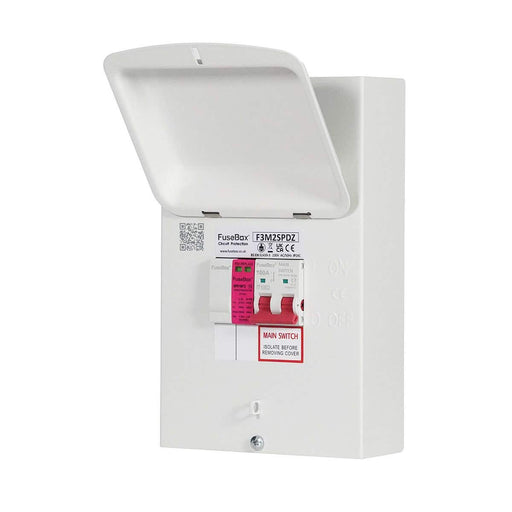 FuseBox F3M2SPDZ 100A Main Switch/MCB + SPD T2 Retro Fit - westbasedirect.com