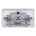 Schneider Electric GGBL3020DS Lisse White Moulded 13A DP 2G Switched Socket (Display Packaged) - westbasedirect.com