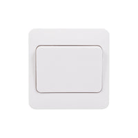 Schneider Electric GGBL1012WS Lisse White Moulded 10AX 1G 2-Way Wide Rocker Switch (Display Packaged)