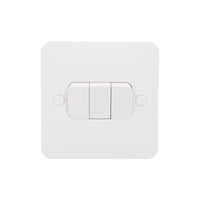 Schneider Electric GGBL1032 Lisse White Moulded 10AX 3G 2-Way Plate Switch