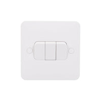 Schneider Electric GGBL1032S Lisse White Moulded 10AX 3G 2-Way Plate Switch (Display Packaged)