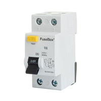 FuseBox RTA801002 80A Double Pole 2 Module 100mA Type A RCD