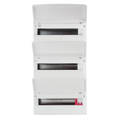FuseBox F3047MZ 47 Way (3 Bank) Consumer Unit with 100A Main Switch & T2 SPD - westbasedirect.com