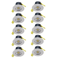 Collingwood DLT551500B10 H2 Lite CSP 4W/6W Wattage & CCT Switchable LED Downlight Dimmable 2200K/2700K/3000K/4000K White (10 Pack)