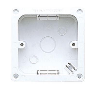 Buy MK Logic Plus K2061WHI 45mm 1 Gang Flange Box | White ...