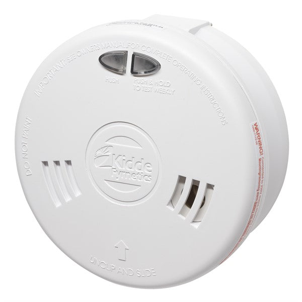 Kidde 2SFWR Slick Mains Optical Smoke Alarm with Sealed-In Rechargeable Battery Back-Up - westbasedirect.com