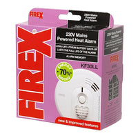 Kidde KF30LL Firex Mains Powered Heat Alarm with Long-Life Lithium Battery Back-Up