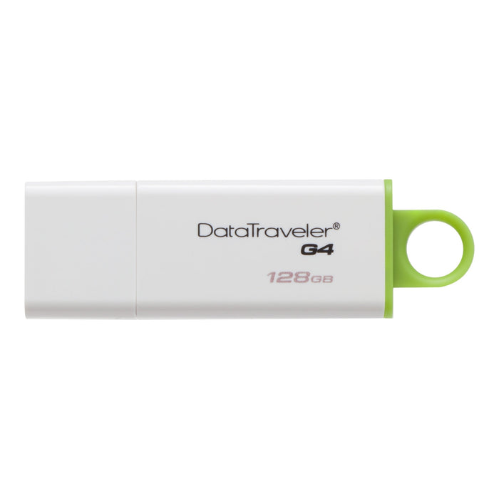 Kingston 128GB USB 3.0 DataTraveler I G4 (White + Blue) - westbasedirect.com