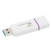 Kingston 64GB USB 3.0 DataTraveler I G4 (White + Violet) - westbasedirect.com