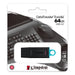 Kingston 64GB USB3.2 Gen 1 DataTraveler Exodia (Black + Teal) - westbasedirect.com