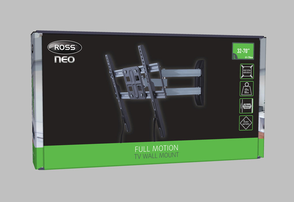 Ross LN2RTA400 Neo MK2 Triple Arm Full Motion TV Mount 400 VESA - westbasedirect.com