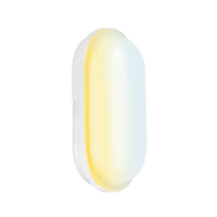 Aurora UtiliteCS AU-BH208CS 240V 8W IP65 Colour Switchable Oval LED Bulkhead White 3000/4000/6500K