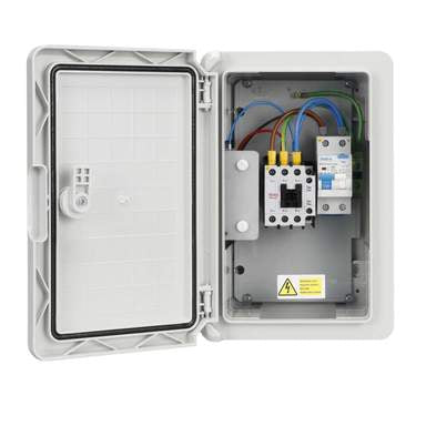 Matt:e IP-EVCP-R 230V IP65 Single Phase 32A EV Voltage Monitor Protection Unit with DP Type A RCBO - westbasedirect.com