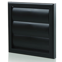 Blauberg DECOR 155X155/100G BLACK Plastic Vented Back Draught Air Gravity Shutter Ventilation Grille 4