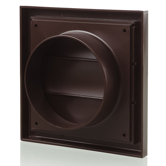 Blauberg BB-CHK-125-3-VJBR Cooker Hood Gravity Shutter Vent Duct Kit Fan Extractor 5" 125mm Brown - westbasedirect.com