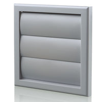 Blauberg DECOR 185X185/125G GREY Plastic Vented Back Draught Air Gravity Shutter Ventilation Grille 5