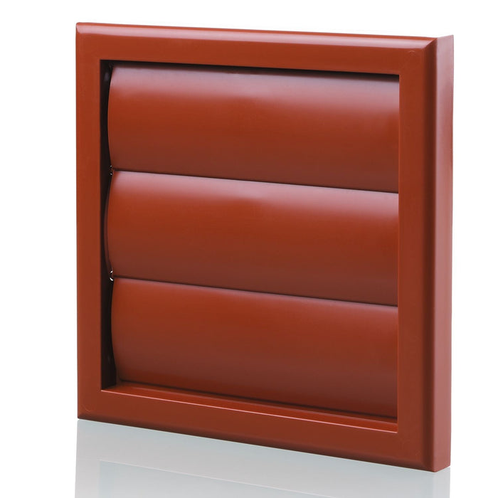 Blauberg BB-CHK-100-3-VJTE Cooker Hood Gravity Shutter Vent Duct Kit Fan Extractor 4" 100mm Terracotta - westbasedirect.com