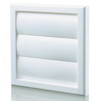 Blauberg DECOR 155X155/100G WHITE Plastic Vented Back Draught Air Gravity Shutter Ventilation Grille 4