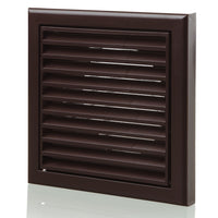 Blauberg DECOR 155X155/100S BROWN Plastic Vented Fixed Blade Air Ventilation Louvred Grille 4