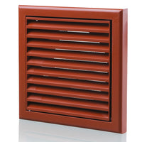 Blauberg DECOR 155X155/100S TERRACOTTA Plastic Vented Fixed Blade Air Ventilation Louvred Grille 4