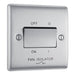 BG NBS15 Nexus Metal Fan Isolator Switch TP 10A - Brushed Steel - westbasedirect.com