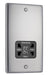 BG NBS20B Nexus Metal Dual Voltage Shaver Socket/Black - Brushed Steel - westbasedirect.com