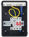 Sync Energy CFEV6 5 Module IP65 Weatherproof Grey Metal EV Charger Circuit Protection with 100A Main Switch, 40A B Curve MCB & Type 2 SPD - westbasedirect.com